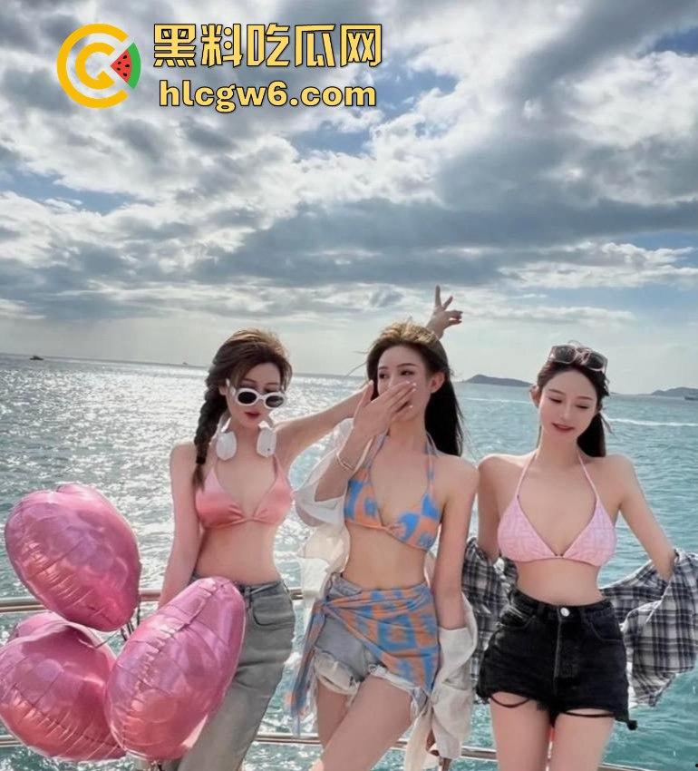 三亚游艇俱乐部富二代淫趴实锤,嫩模女神三点式热舞后直接全裸开干, 露天野战群P淫乱操就完了!-7