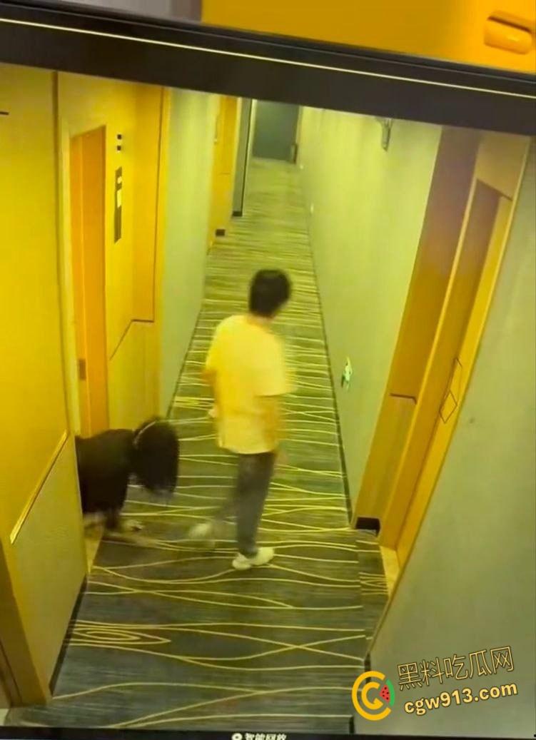 酒店监控拍下吾辈楷模，男子牵狗链，黑群女子像狗爬行，路过群众惊掉下巴，奇葩任务引爆字母圈 !