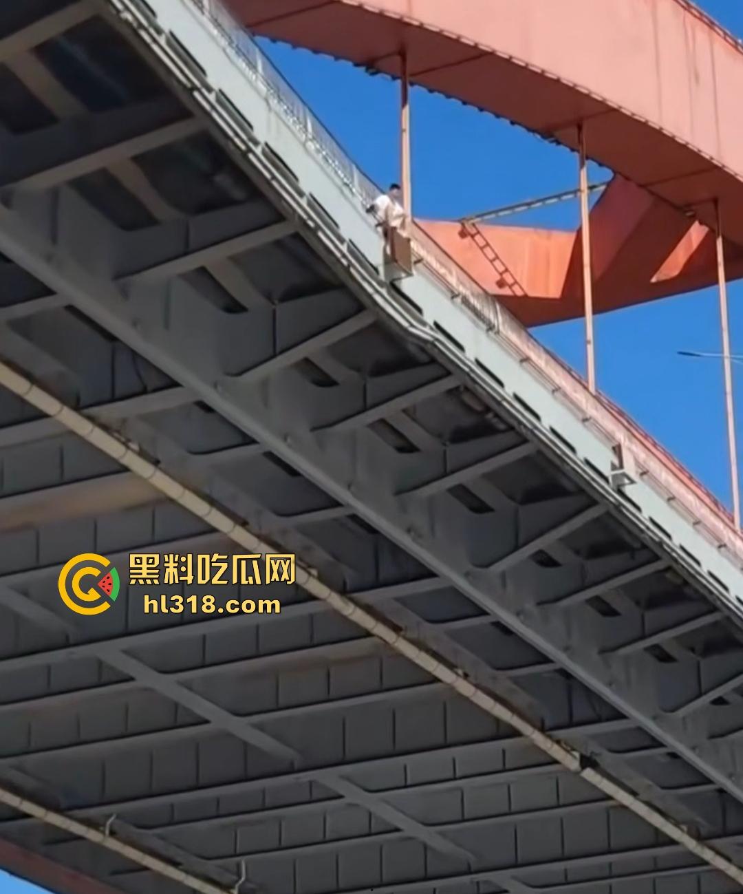 宜宾南门大桥惊魂跳河！黄河波浪敲响生命警钟，黄金30秒生死救援捡回一条狗命！