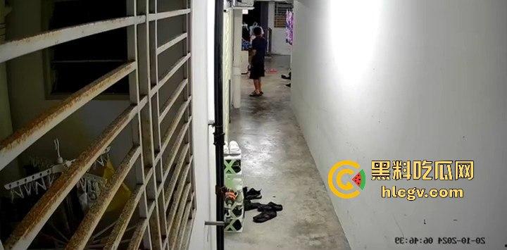 马来西亚槟岛华裔男清晨偷嗅邻居胸罩还自慰!猥亵全过程被监控拍下!-4
