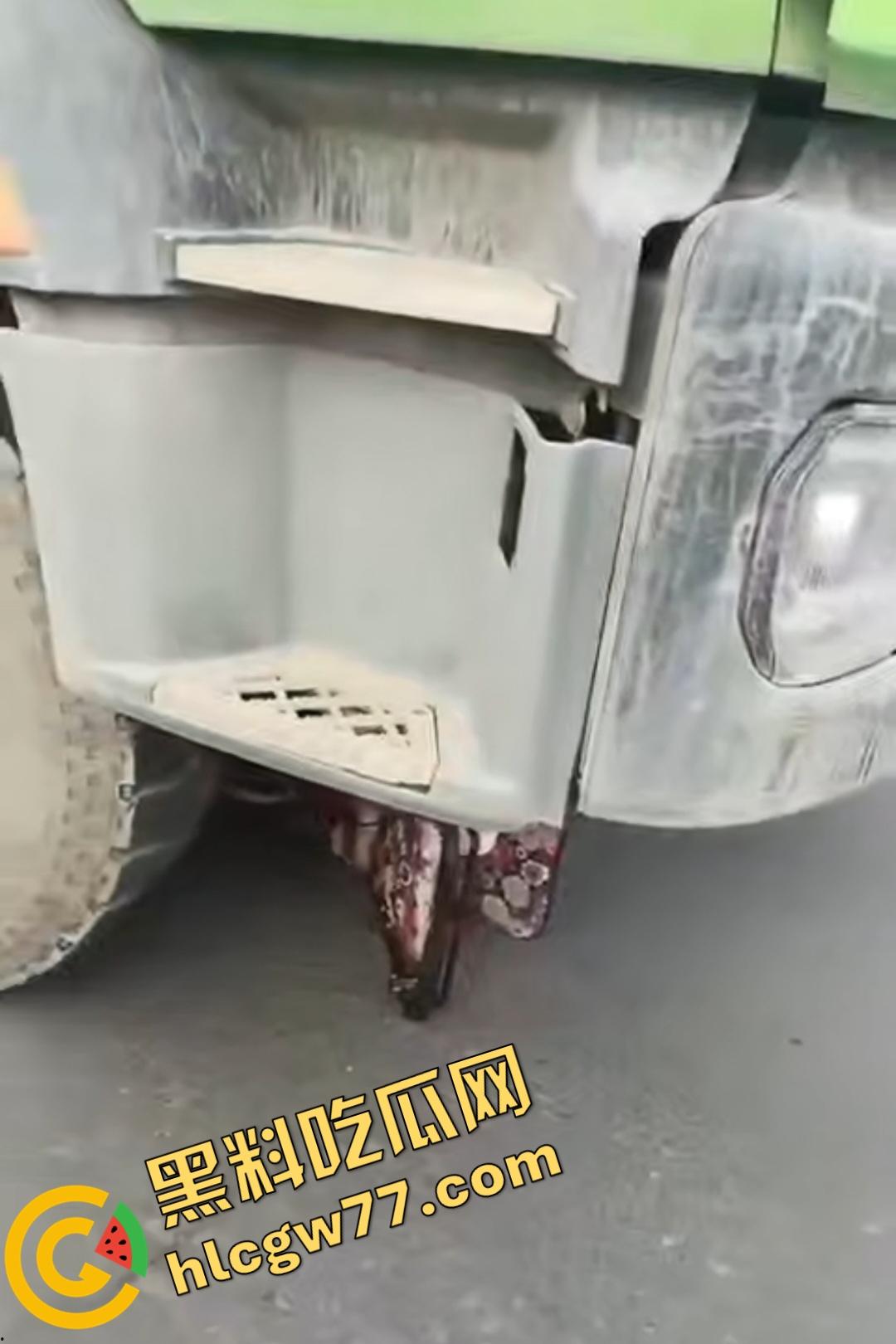 河南辉县老太太近视千度急买菜酿惨剧!大货车碾爆头颅脑浆四溅,喷到路人身上洗了个血浴!-8