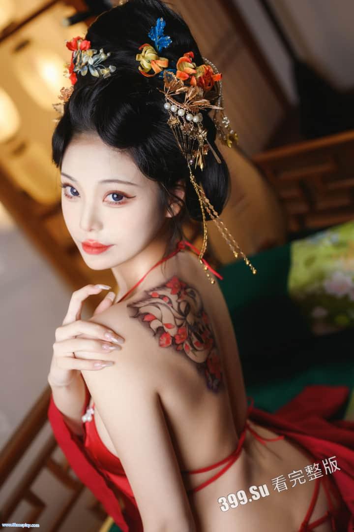 推特微博 #蜜汁貓裘 作品 「唐宮夜宴」生动地展现了唐朝独有的美学风范！（61p+1v 私拍完整版）-5