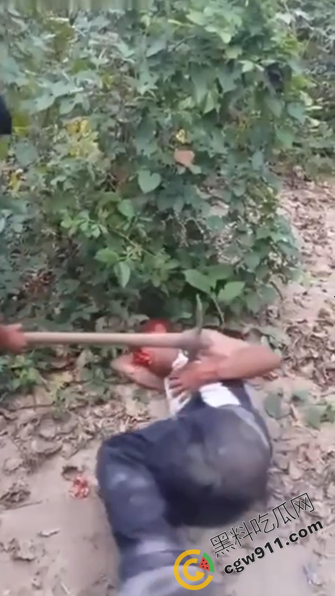 恐怖血腥暴力场面!奸夫惨遭铁镐猛砸,头颅血流如注,现场骇人至极,胆小者勿点!-3