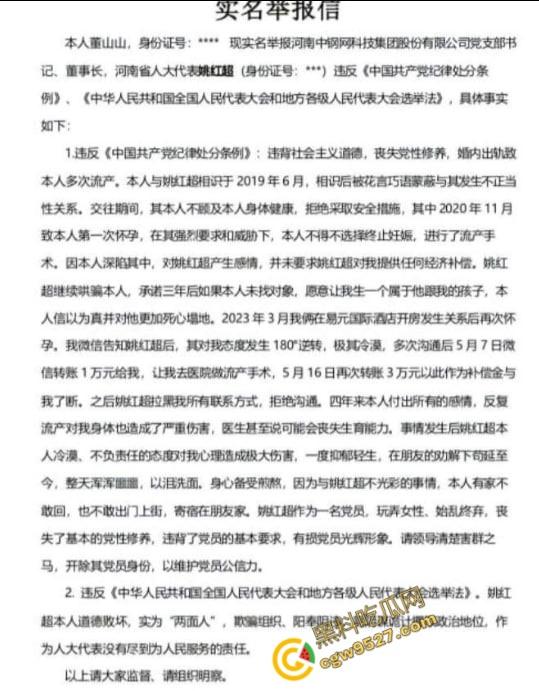 河南中钢网科技集团股董事长姚红被情夫董山山实名举报!两人激情视频疯传,最终两败俱伤!-4
